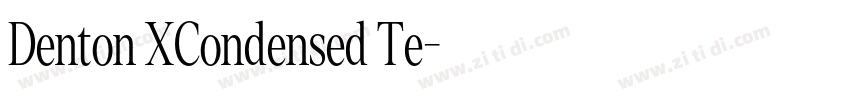 Denton XCondensed Te字体转换